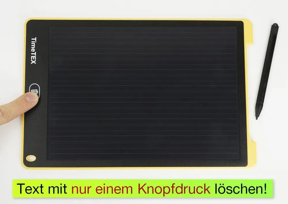 Digitale Schiefertafel SDZ "A4-S", schwarzes Display, 3-geteilte Schreibzeile